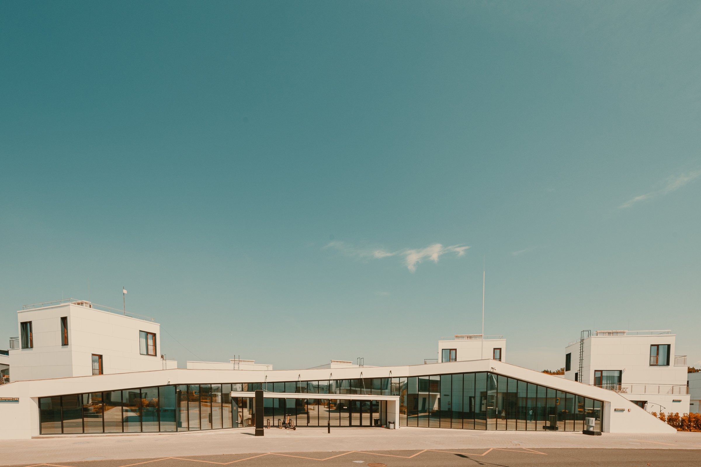 Modern Building on Clear Sky